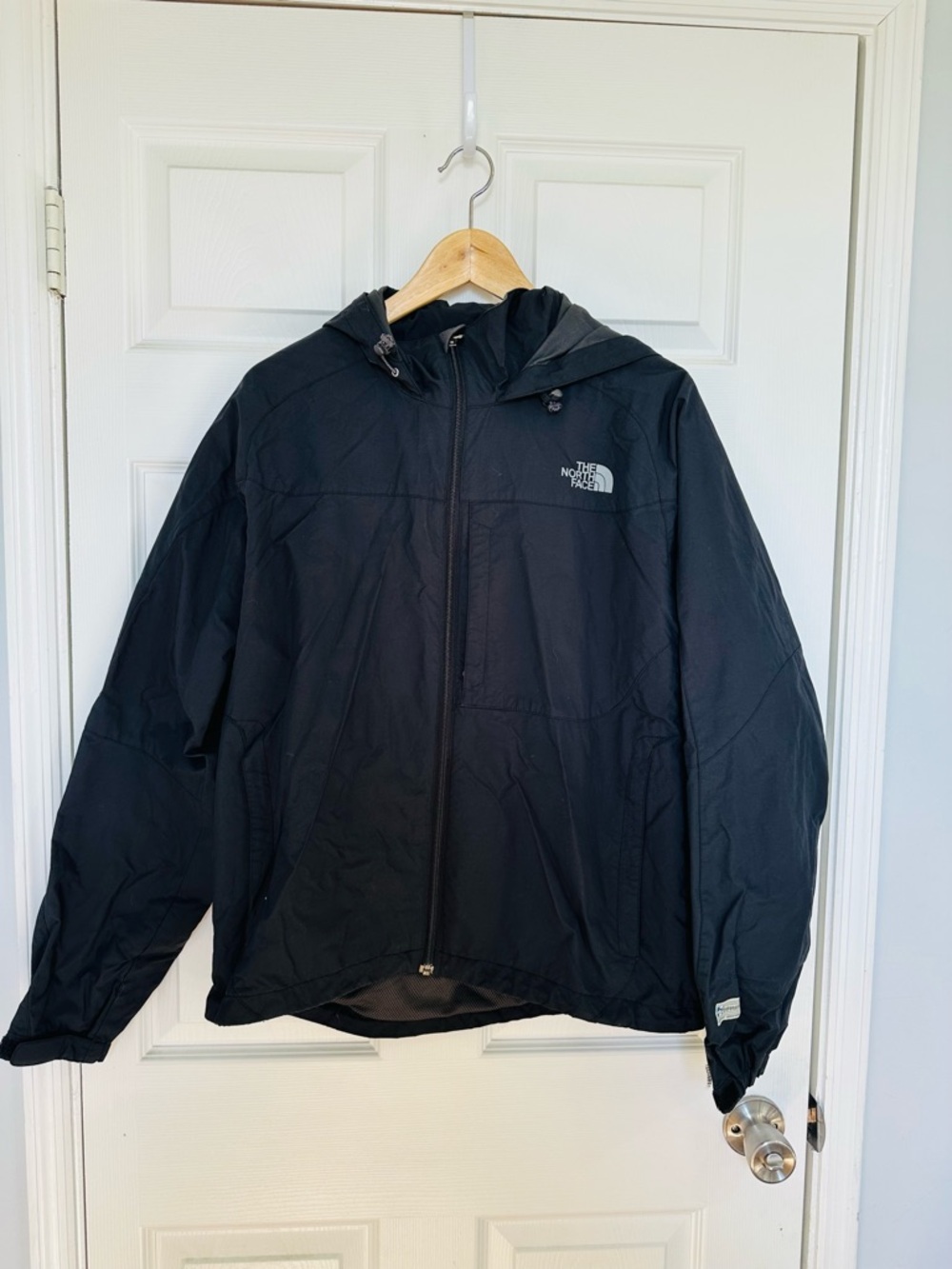 The North Face Black Hooded Windbreaker